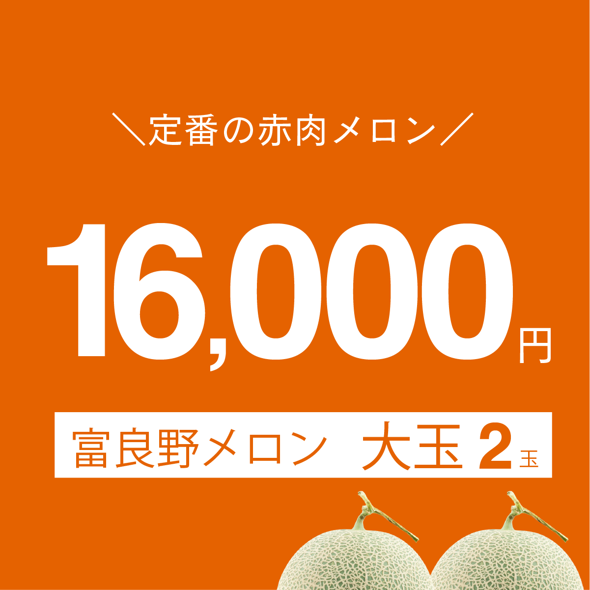 富良野メロン　大玉2玉入り