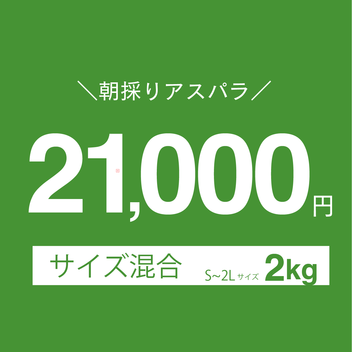 富良野産　グリーンアスパラ　2kg